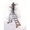 ESCALERA CON PLATAFORMA Y RUEDAS 243 CM. 300/SMT