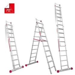 ESCALERA MULTIUSO DE DOS TRAMOS CON 10 PELDAÑOS