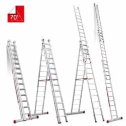 ESCALERA MULTIUSO DE TRES TRAMOS CON 14 PELDAÑOS