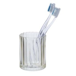 VASO DE DIENTES VETRO, MARRON 24388