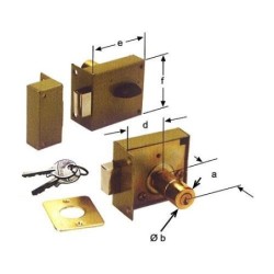 CERRADURA PALANCA URKO DCHA. 38-60