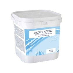 CLORO 4 ACCIONES TABLETAS DE 250 GRS - 5 KG 90025L