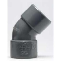 ENLACE CODO 45   HEMBRA PVC EVACUACION 32MM