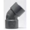 ENLACE CODO 45   HEMBRA PVC EVACUACION 32MM