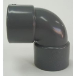 ENLACE CODO 90   HEMBRA PVC EVACUACION 40 MM