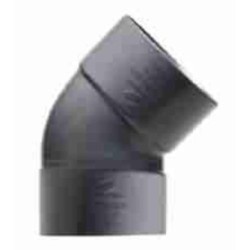 ENLACE CODO 45   MACHO PVC EVACUACION 50 MM