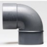 ENLACE CODO 90   MACHO HEMBRA PVC EVACUACION 40 MM