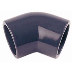 ENLACE CODO 45   HEMBRA PVC PRESION 20 MM