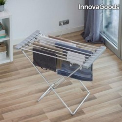 TENDEDERO ELECTRICO PLEGABLE 100W GRIS 8 BARRAS
