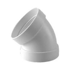 CODO ESTANCO ALUMINIO 45   Ø110MM. BLANCO CEMH45110