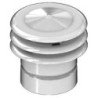 DEFLECTOR 3 AROS ALUMINIO Ø110MM. BLANCO DEFE110AL