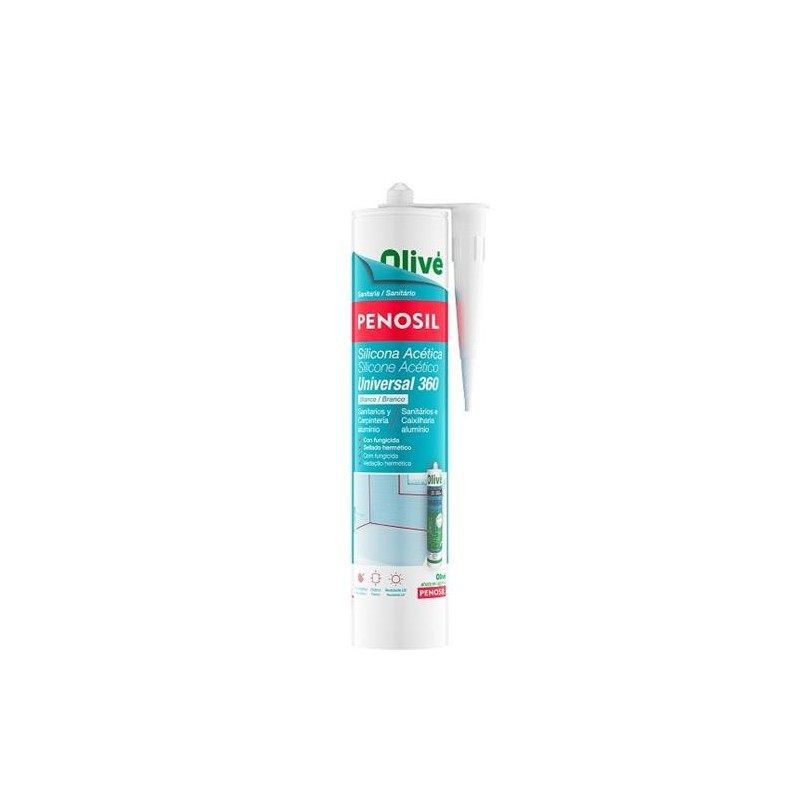 SILICONA ACIDA UNIVERSAL BLANCO 280 ML.