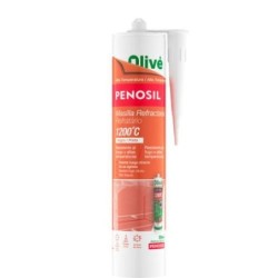 MASILLA REFACTARIA 1200C NEGRO 300ML CARTUCHO