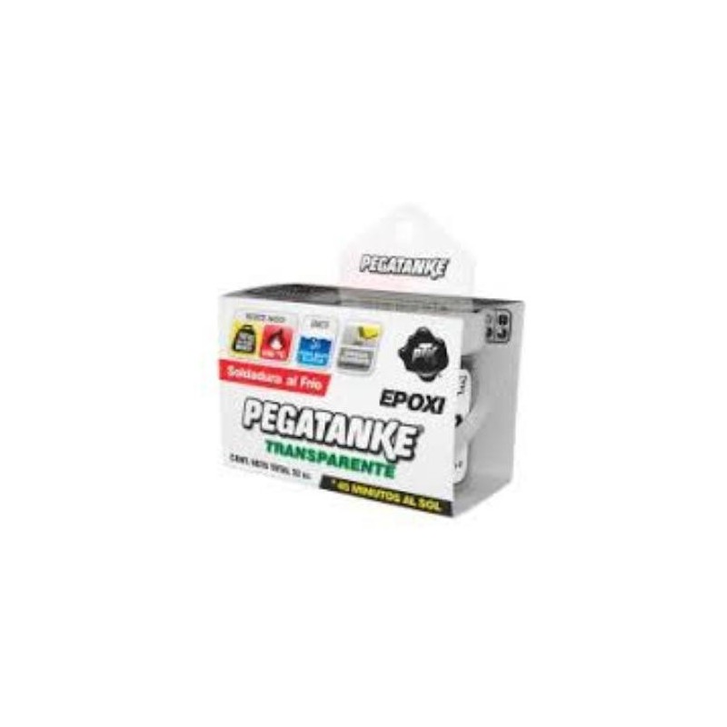 PEGAMENTO EPOXICO PEGATANKE TRANSPARENTE 32ML
