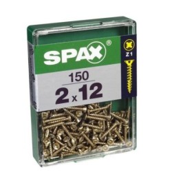 TORNILLO SPAX C/PL POZI BRICO. 2.0X12 C/150 UDS