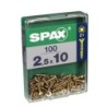TORNILLO SPAX C/PL POZI BRICO. 2.5X10 C/100 UDS