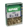 TORNILLO SPAX C/PL POZI BRICO. 2.5X12 C/100 UDS