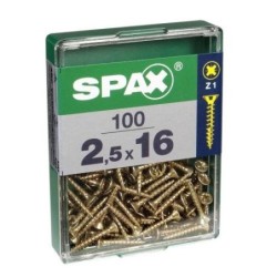 TORNILLO SPAX C/PL POZI BRICO. 2.5X16 C/100 UDS
