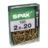 TORNILLO SPAX C/PL POZI BRICO. 2.5X20 C/100 UDS