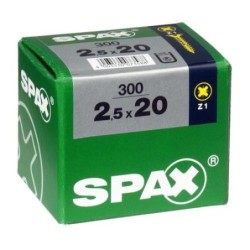 TORNILLO SPAX C/PL POZI BRICO. 2.5X20 C/300 UDS