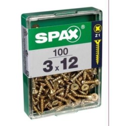 TORNILLO SPAX C/PL POZI BRICO. 3.0X12 C/100 UDS