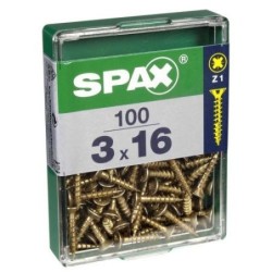 TORNILLO SPAX C/PL POZI BRICO. 3.0X16 C/100 UDS