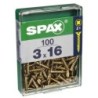TORNILLO SPAX C/PL POZI BRICO. 3.0X16 C/100 UDS
