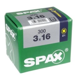 TORNILLO SPAX C/PL POZI BRICO. 3.0X16 C/300 UDS