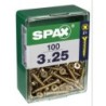 TORNILLO SPAX C/PL POZI BRICO. 3.0X25 C/100 UDS