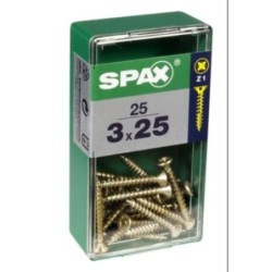 TORNILLO SPAX C/PL POZI BRICO. 3.0X25 C/25 UDS