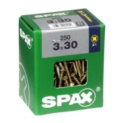 TORNILLO SPAX C/PL POZI BRICO. 3.0X30 C/250 UDS