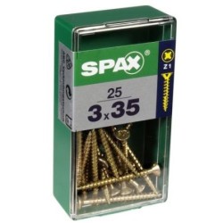 TORNILLO SPAX C/PL POZI BRICO. 3.0X35 C/25 UDS