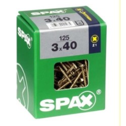 TORNILLO SPAX C/PL POZI BRICO. 3.0X40 C/125 UDS