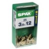 TORNILLO SPAX C/PL POZI BRICO. 3.5X12 C/25 UDS