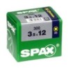 TORNILLO SPAX C/PL POZI BRICO. 3.5X12 C/300 UDS