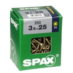 TORNILLO SPAX C/PL POZI BRICO. 3.5X20 C/300 UDS
