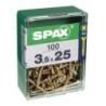 TORNILLO SPAX C/PL POZI BRICO. 3.5X25 C/25 UDS