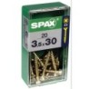 TORNILLO SPAX C/PL POZI BRICO. 3.5X30 C/20 UDS