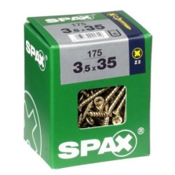TORNILLO SPAX C/PL POZI BRICO. 3.5X35 C/175 UDS