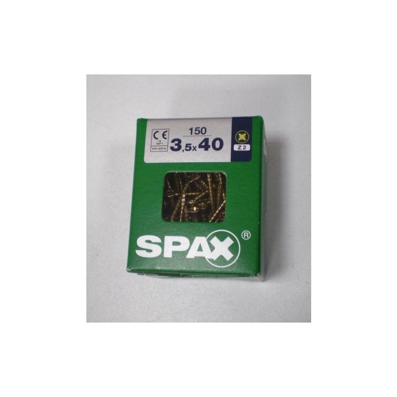 TORNILLO SPAX C/PL POZI BRICO. 3.5X40 C/150 UDS