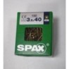 TORNILLO SPAX C/PL POZI BRICO. 3.5X40 C/150 UDS