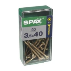 TORNILLO SPAX C/PL POZI BRICO. 3.5X40 C/20 UDS