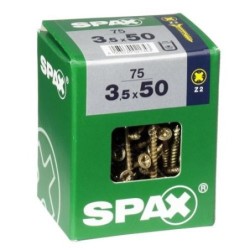 TORNILLO SPAX C/PL POZI BRICO. 3.5X45 C/100 UDS