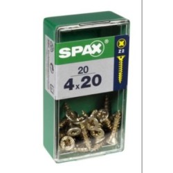 TORNILLO SPAX C/PL POZI BRICO. 4.0X20 C/20 UDS