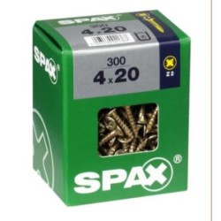TORNILLO SPAX C/PL POZI BRICO. 4.0X20 C/300 UDS