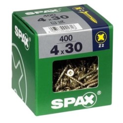 TORNILLO SPAX C/PL POZI BRICO. 4.0X30 C/400 UDS