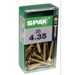 TORNILLO SPAX C/PL POZI BRICO. 4.0X35 C/20 UDS