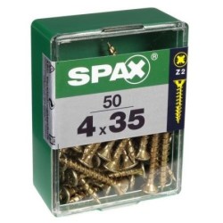 TORNILLO SPAX C/PL POZI BRICO. 4.0X35 C/50 UDS