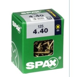 TORNILLO SPAX C/PL POZI BRICO. 4.0X40 C/125 UDS