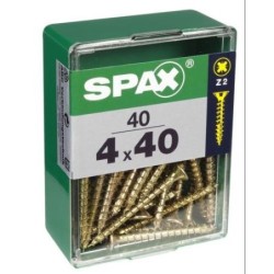 TORNILLO SPAX C/PL POZI BRICO. 4.0X40 C/40 UDS